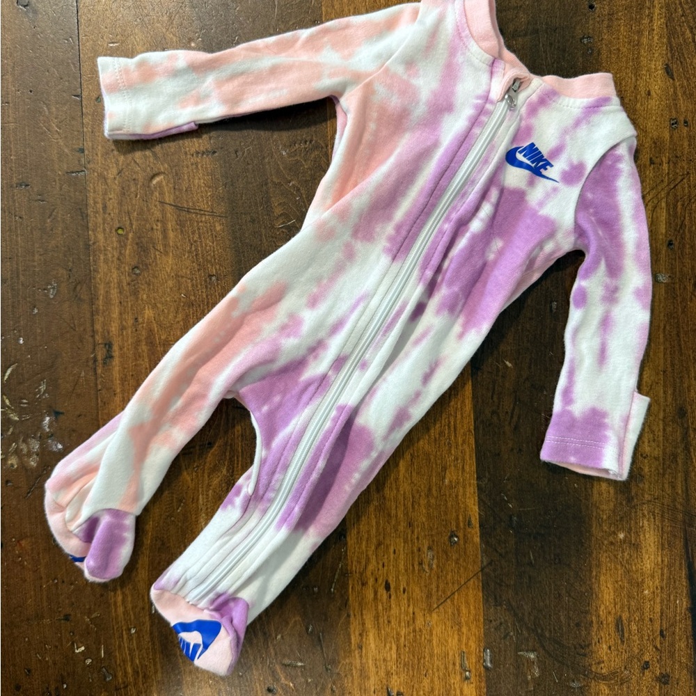 Nike Kids One Piece - Pink and White Tie-Dye